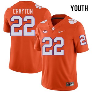 Youth Dee Crayton Orange CFP Champs College Football #22 Jersey 450320-922