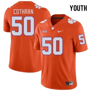 Youth Fletcher Cothran Orange Clemson College Football #50 Jersey 198979-218