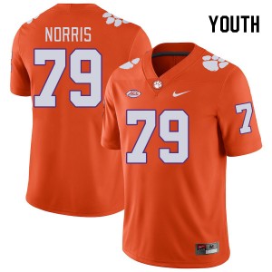 Youth Jake Norris Orange Clemson National Championship College Football #79 Jersey 417764-844