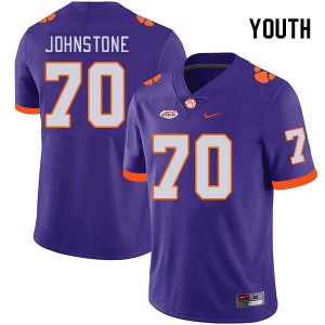 Youth Mason Johnstone Purple Clemson National Championship College Football #70 Jersey 319003-960