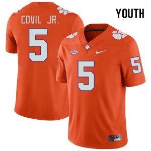 Youth Sherrod Covil Jr. Orange Clemson Tigers College Football #5 Jersey 601563-190
