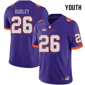 Youth T.J. Dudley Purple Clemson University College Football #26 Jersey 566827-287