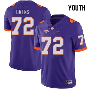 Youth Zack Owens Purple CFP Champs College Football #72 Jersey 506797-312