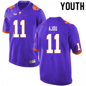 Youth Ajou Ajou Purple Clemson University College Football #11 Jersey 695577-247
