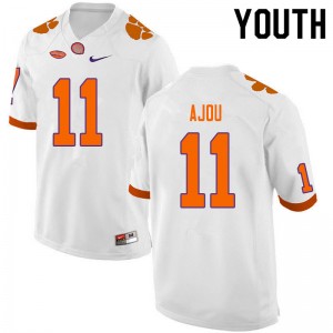 Youth Ajou Ajou White Clemson College Football #11 Jersey 311633-716