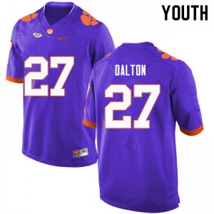 Youth Alex Dalton Purple Clemson Tigers College Football #27 Jersey 139045-303