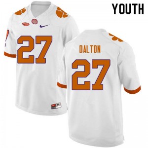 Youth Alex Dalton White Clemson University College Football #27 Jersey 997367-701