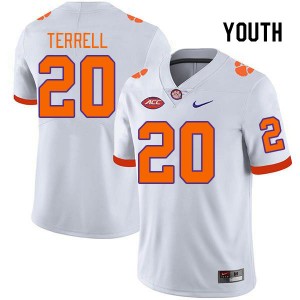 Youth Avieon Terrell White Clemson Tigers College Football #20 Jersey 281597-564