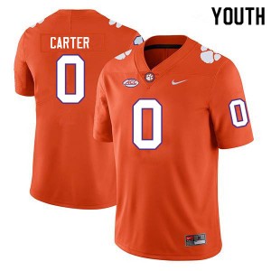 Youth Barrett Carter Orange Clemson College Football #0 Jersey 304764-346