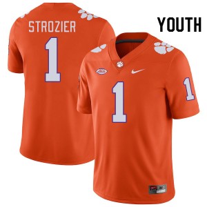 Youth Branden Strozier Orange CFP Champs College Football #1 Jersey 523318-980