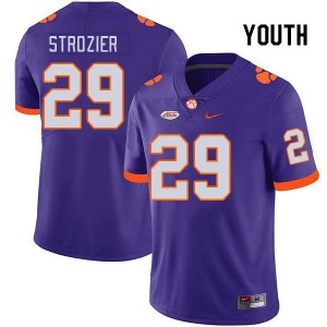 Youth Branden Strozier Purple Clemson Tigers College Football #29 Jersey 485060-879