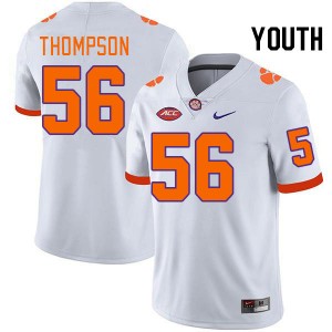 Youth Champ Thompson White Clemson National Championship College Football #56 Jersey 799525-756