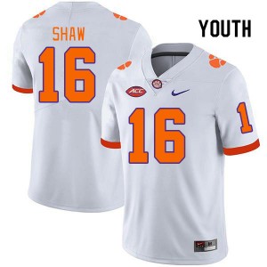 Youth Colby Shaw White CFP Champs College Football #16 Jersey 644422-668