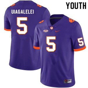 Youth DJ Uiagalelei Purple CFP Champs College Football #5 Jersey 397756-544