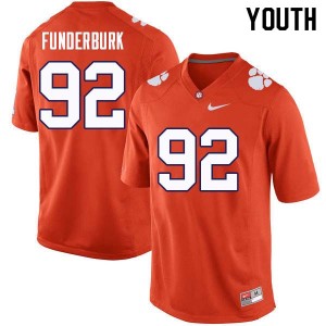 Youth Daniel Funderburk Orange CFP Champs College Football #92 Jersey 844175-627