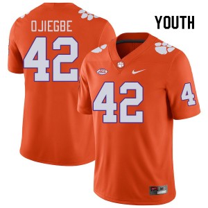 Youth David Ojiegbe Orange Clemson College Football #42 Jersey 743469-170