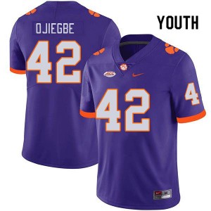 Youth David Ojiegbe Purple CFP Champs College Football #42 Jersey 691294-361