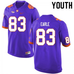 Youth Hampton Earle Purple CFP Champs College Football #83 Jersey 506952-841