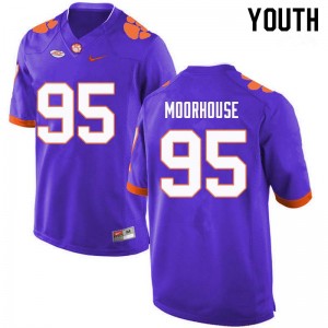 Youth Isaac Moorhouse Purple Clemson College Football #95 Jersey 751275-915