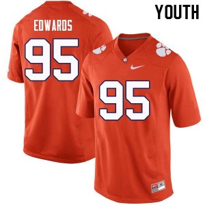 Youth James Edwards Orange CFP Champs College Football #95 Jersey 747405-739