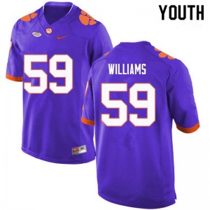 Youth Jordan Williams Purple CFP Champs College Football #59 Jersey 720332-811