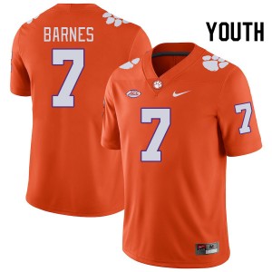 Youth Khalil Barnes Orange Clemson Tigers College Football #7 Jersey 699912-654