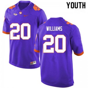 Youth LeAnthony Williams Purple Clemson College Football #20 Jersey 746954-338