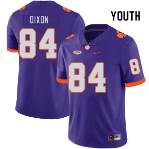 Youth Markus Dixon Purple Clemson University College Football #84 Jersey 459664-722