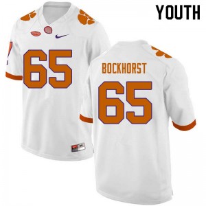 Youth Matt Bockhorst White CFP Champs College Football #65 Jersey 657239-734