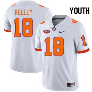 Youth Misun Kelley White CFP Champs College Football #18 Jersey 325192-767