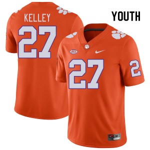 Youth Misun Kelley Orange Clemson Tigers College Football #27 Jersey 795834-213
