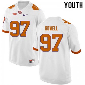Youth Nick Rowell White CFP Champs College Football #97 Jersey 833495-420