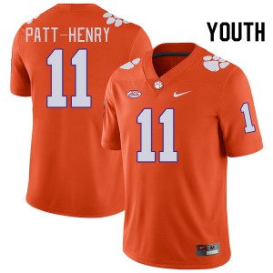 Youth Olsen Patt-Henry Orange Clemson Tigers College Football #11 Jersey 774707-978