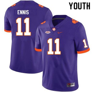 Youth Sage Ennis Purple CFP Champs College Football #11 Jersey 587843-948