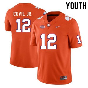 Youth Sherrod Covil Jr. Orange Clemson National Championship College Football #12 Jersey 136966-629
