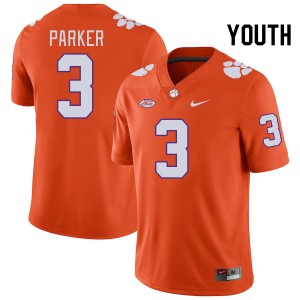 Youth T.J. Parker Orange CFP Champs College Football #3 Jersey 111228-611