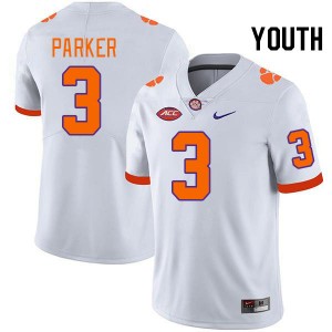 Youth T.J. Parker White CFP Champs College Football #3 Jersey 608260-776