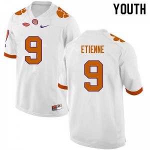 Youth Travis Etienne White CFP Champs College Football #9 Jersey 253959-319