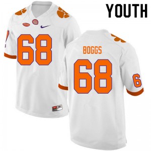 Youth Will Boggs White CFP Champs College Football #68 Jersey 845963-624